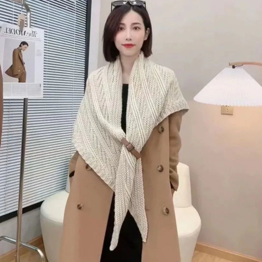 DALIA - CHÂLE TRICÔTÉ POUR FEMME