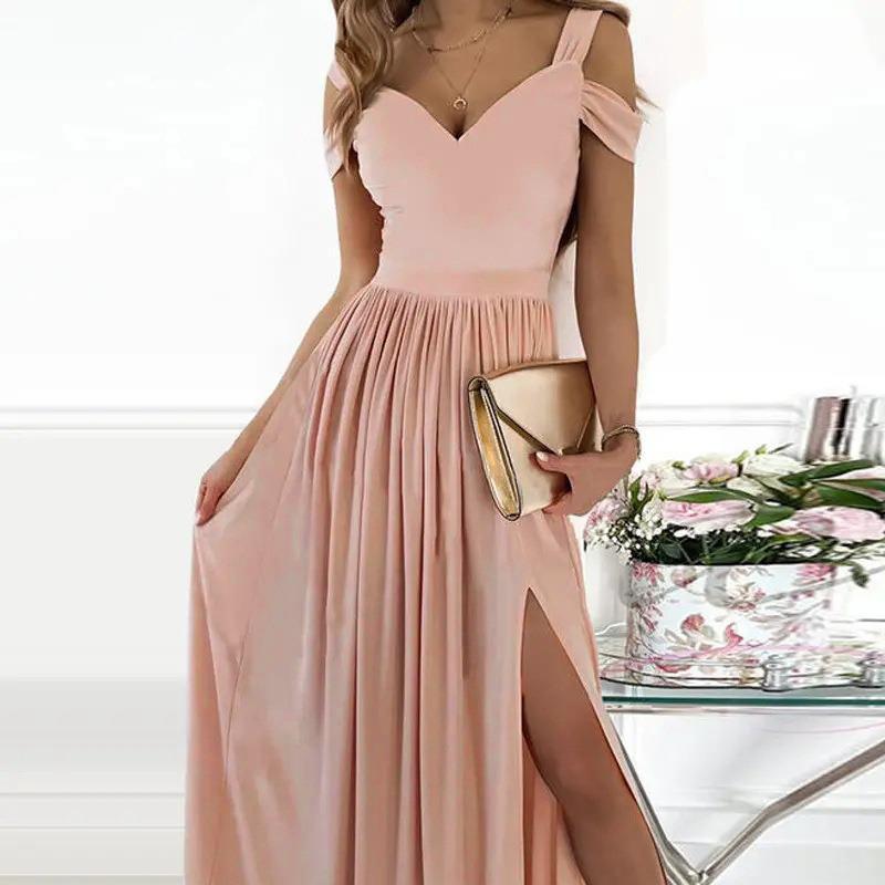 Robe Fendue sans manches