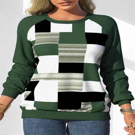 PULL carrelé à col rond