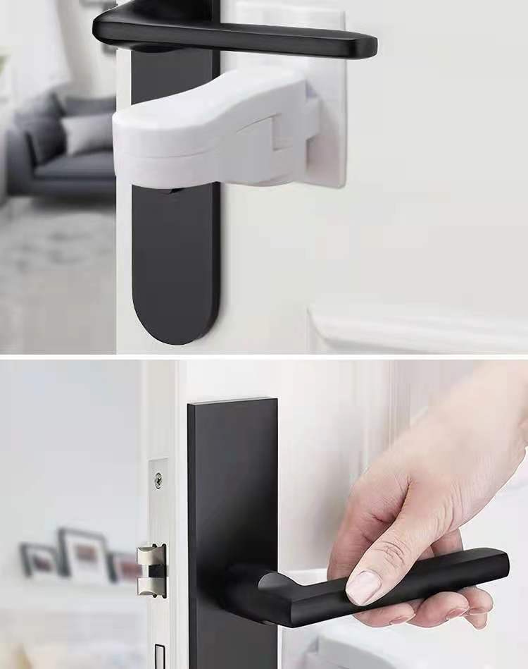 Serrure Toilette Enfant - Sécurité Bébé Et Animaux - Adhésif 3M Blanc