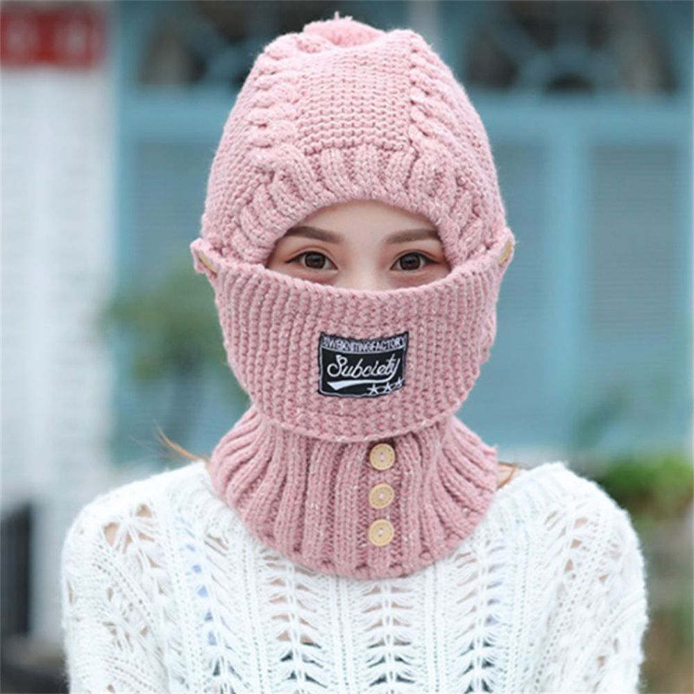 SnowBlock - Bonnet tricoté avec masque 2 en 1